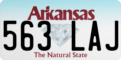 AR license plate 563LAJ