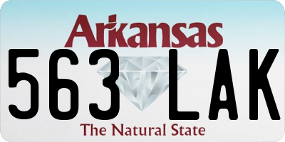 AR license plate 563LAK