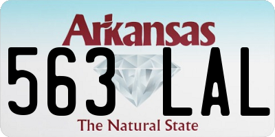 AR license plate 563LAL