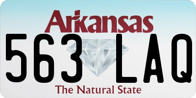 AR license plate 563LAQ
