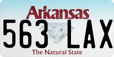 AR license plate 563LAX