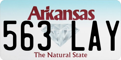AR license plate 563LAY