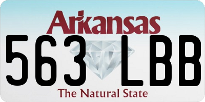 AR license plate 563LBB