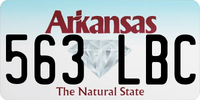 AR license plate 563LBC