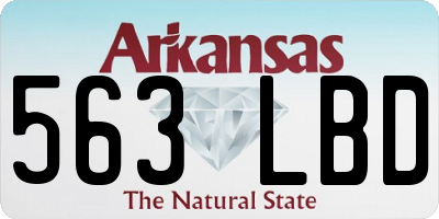 AR license plate 563LBD