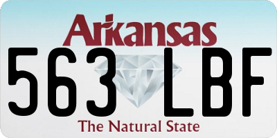 AR license plate 563LBF