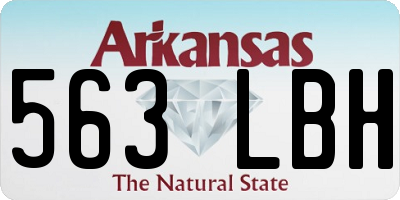 AR license plate 563LBH