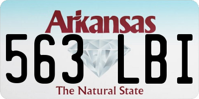 AR license plate 563LBI