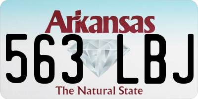 AR license plate 563LBJ