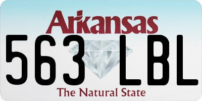 AR license plate 563LBL