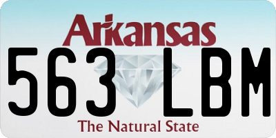 AR license plate 563LBM