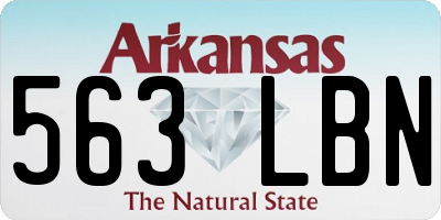AR license plate 563LBN