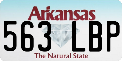 AR license plate 563LBP