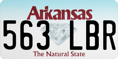 AR license plate 563LBR
