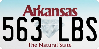 AR license plate 563LBS