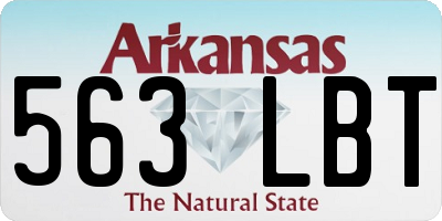 AR license plate 563LBT