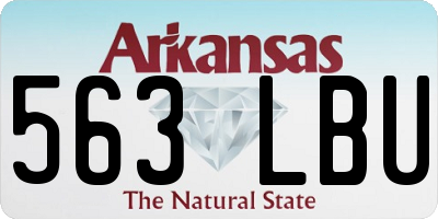 AR license plate 563LBU