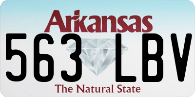AR license plate 563LBV