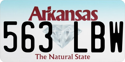 AR license plate 563LBW