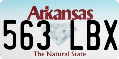AR license plate 563LBX