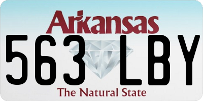AR license plate 563LBY