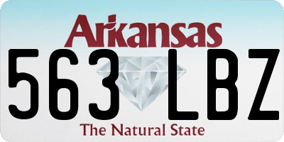 AR license plate 563LBZ