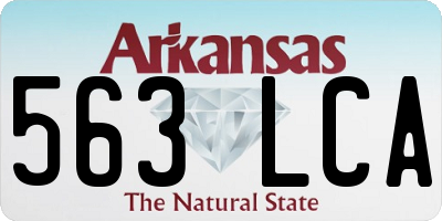 AR license plate 563LCA