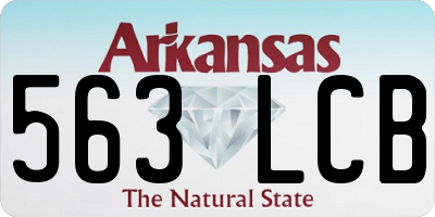 AR license plate 563LCB