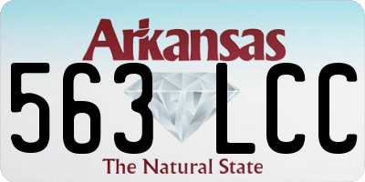 AR license plate 563LCC