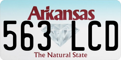 AR license plate 563LCD