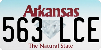 AR license plate 563LCE