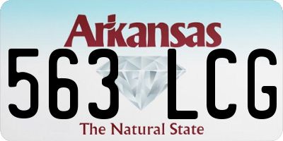AR license plate 563LCG