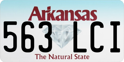 AR license plate 563LCI
