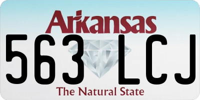 AR license plate 563LCJ