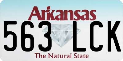 AR license plate 563LCK
