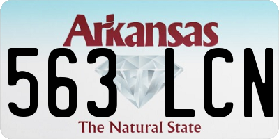 AR license plate 563LCN