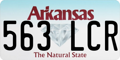 AR license plate 563LCR