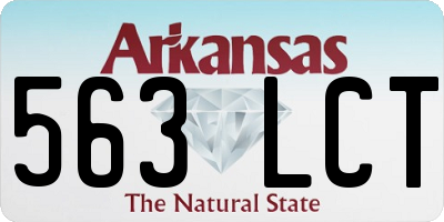 AR license plate 563LCT