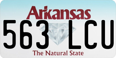 AR license plate 563LCU