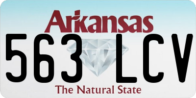 AR license plate 563LCV