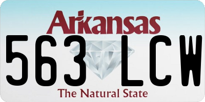 AR license plate 563LCW
