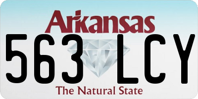 AR license plate 563LCY
