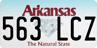 AR license plate 563LCZ
