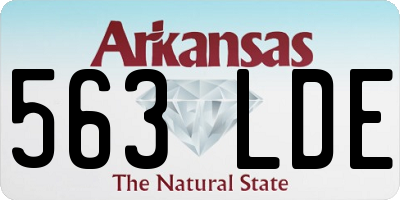 AR license plate 563LDE
