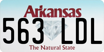 AR license plate 563LDL