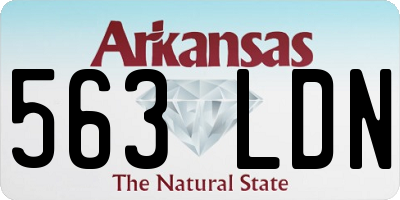 AR license plate 563LDN