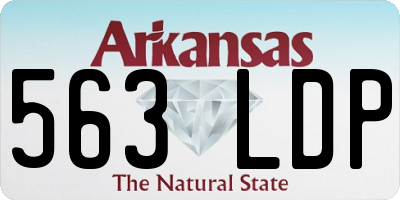 AR license plate 563LDP