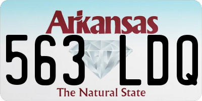 AR license plate 563LDQ