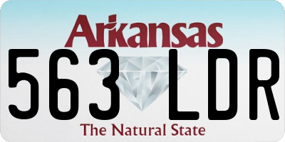 AR license plate 563LDR