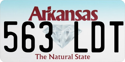 AR license plate 563LDT